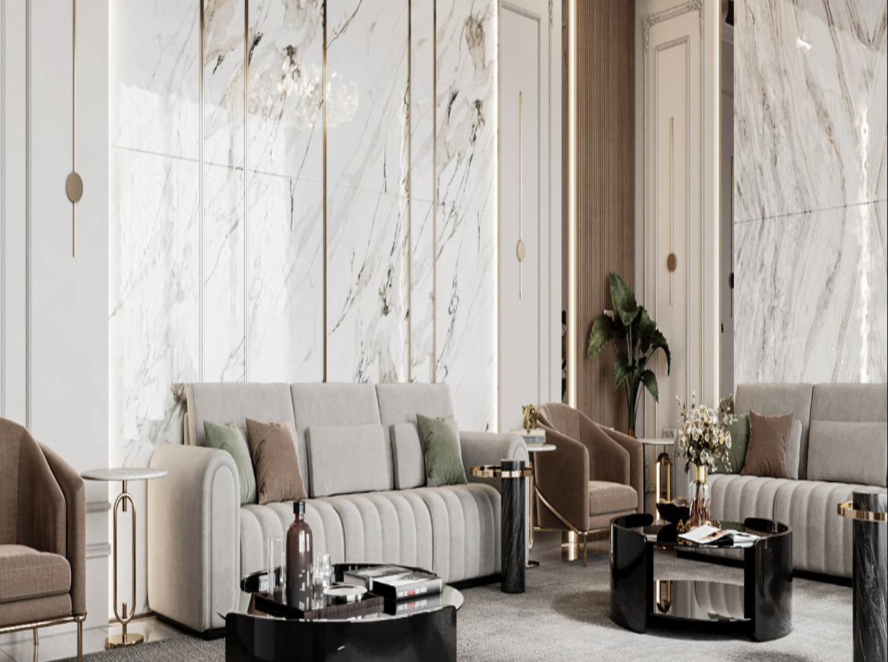 Salon marocain moderne et oriental